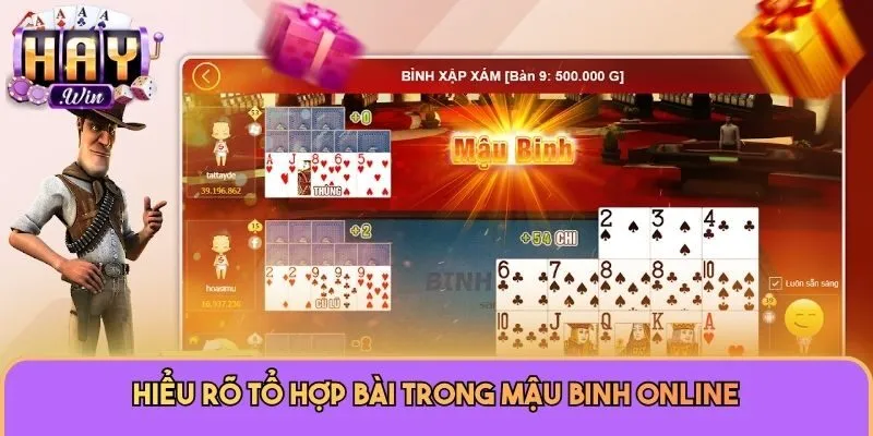 Hiểu rõ tổ hợp bài trong Mậu Binh online