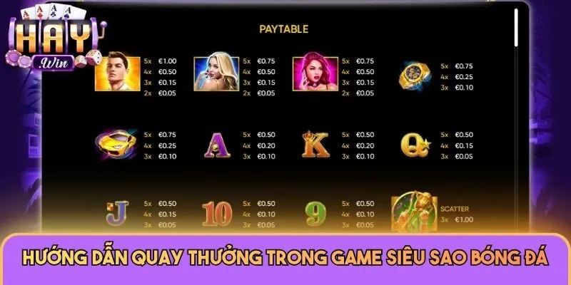 Hướng dẫn quay thưởng trong game Siêu Sao Bóng Đá