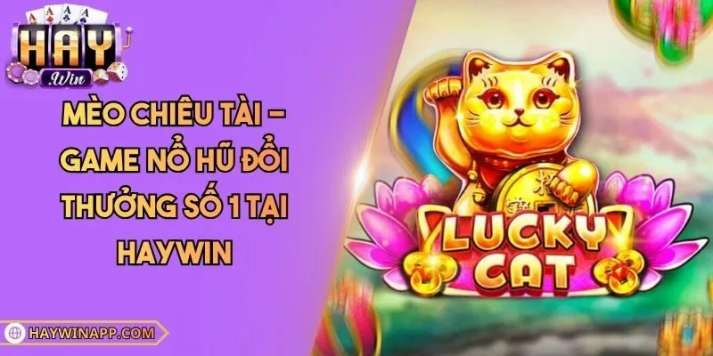 Mèo Chiêu Tài - Game Nổ Hũ Đổi Thưởng Số 1 Tại Haywin